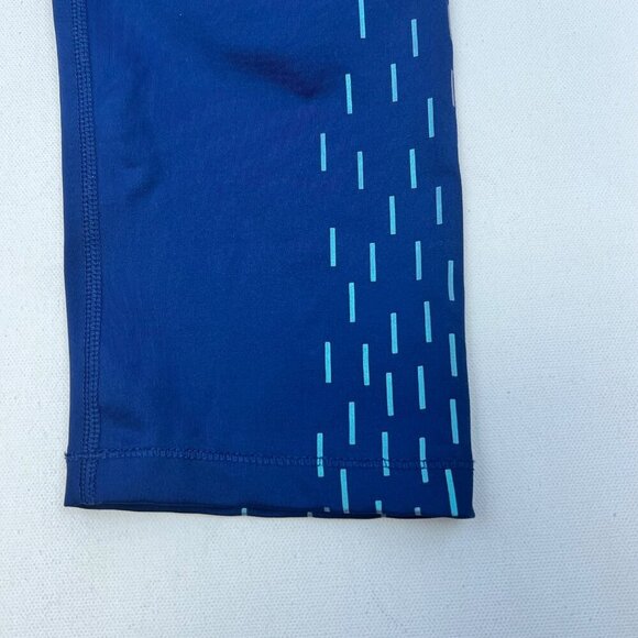 Nike Dri-Fit Women’s Cropped Leggings Blue/Turquoise Size Medium - Picture 4 of 8